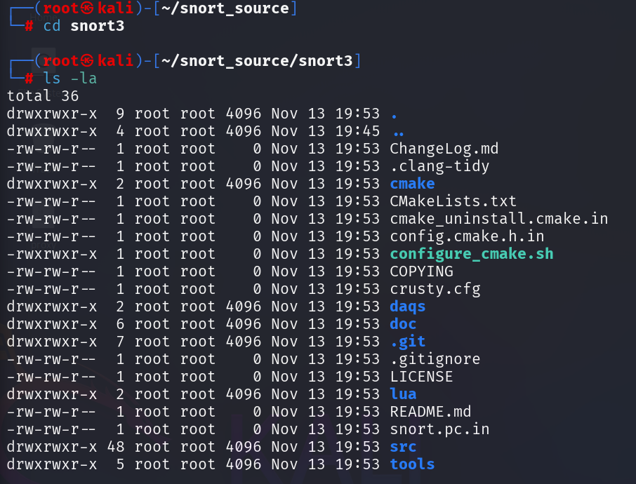 Snort 3 download and directory entry