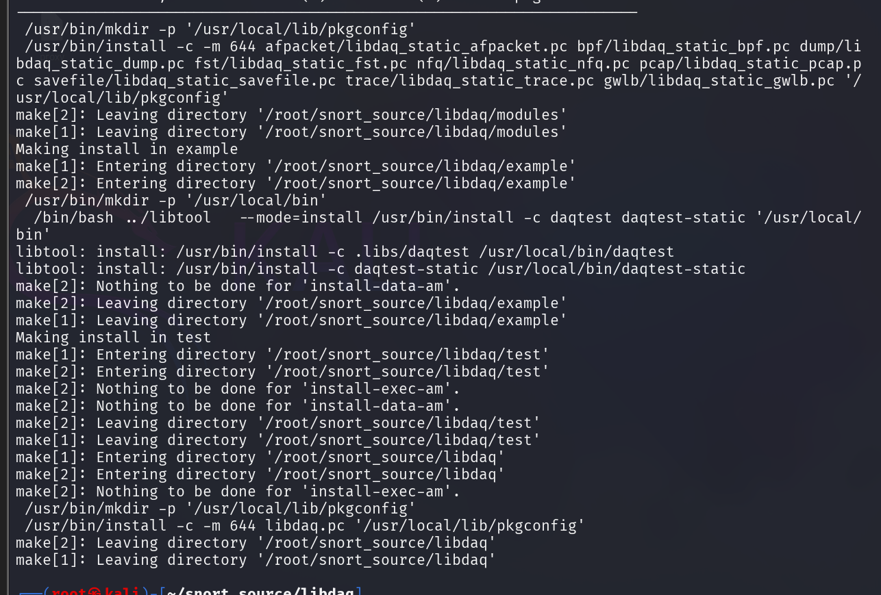 DAQ compilation progress